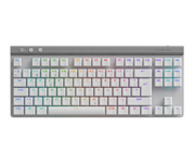 Logitech G515 LIGHTSPEED TKL Tactile gaming-tastatur i hvit, sett ovenfra