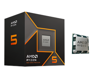 AMD Ryzen 5 9600X prosessor i AMD-eske, AM5-sokkel