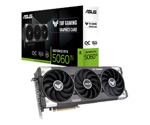 ASUS GeForce RTX 5060 Ti TUF OC 16GB grafikkort