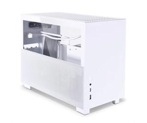 Lian Li Q58 W4 ITX hvit minitower med herdet glasspanel