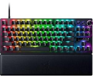 Razer Huntsman V3 Pro Tenkeyless gaming-tastatur i sort med Chroma RGB