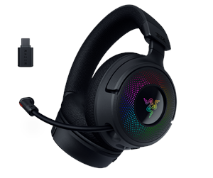 Razer Kraken V4 Gaming Headset i svart med RGB