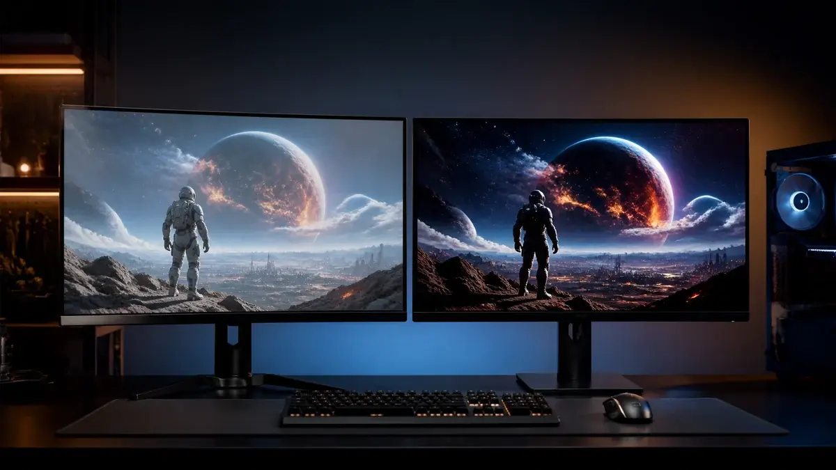 OLED vs IPS skjermpanel sammenligning 2026